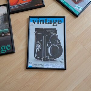 Framed Vintage Rolleiflex 2.8GX Camera Print 20x30 cm Poster In Black Frame